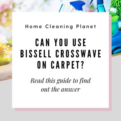 Can you Use Bissell CrossWave on Carpet?